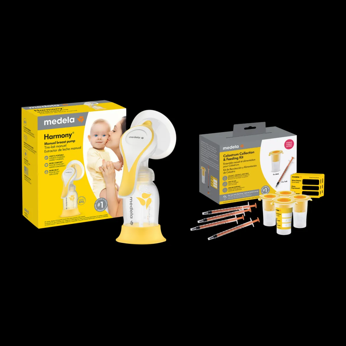 Harmony Manual Breast Pump & Colostrum Collection Kit Bundle