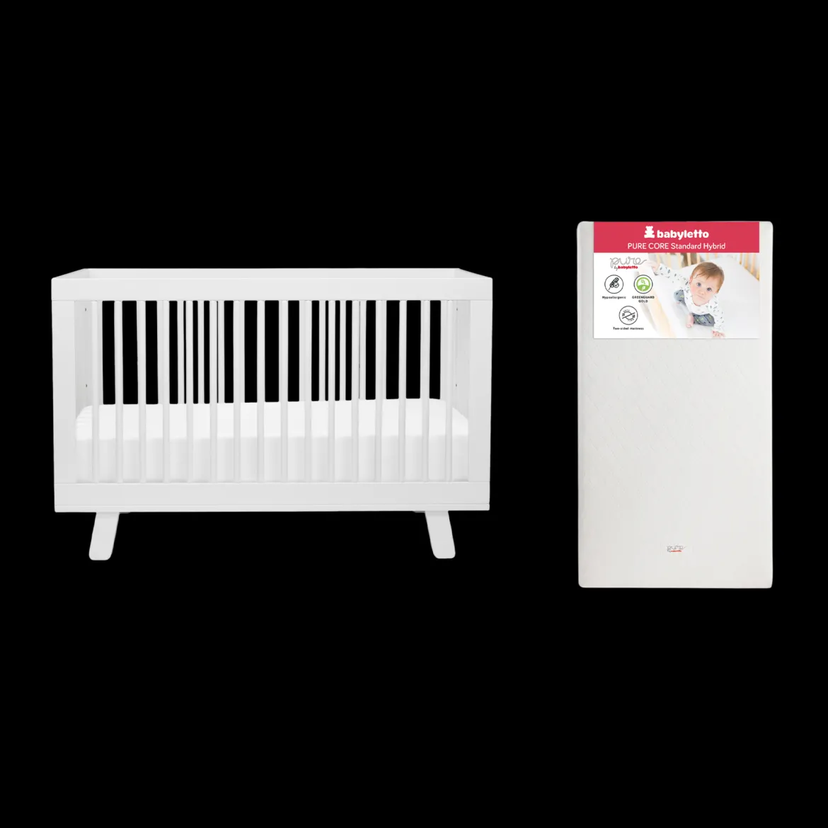 Hudson Crib & Pure Core Mattress Bundle