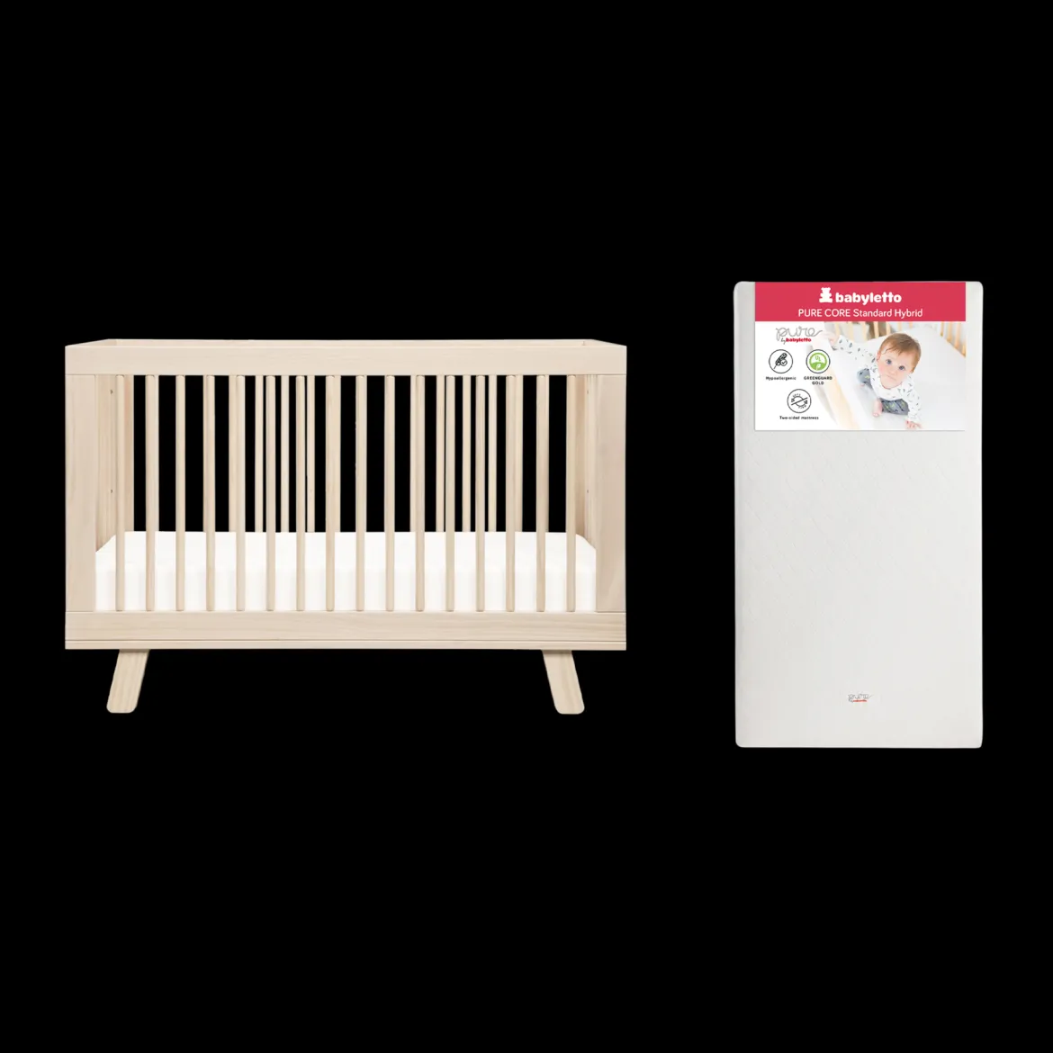 Hudson Crib & Pure Core Mattress Bundle