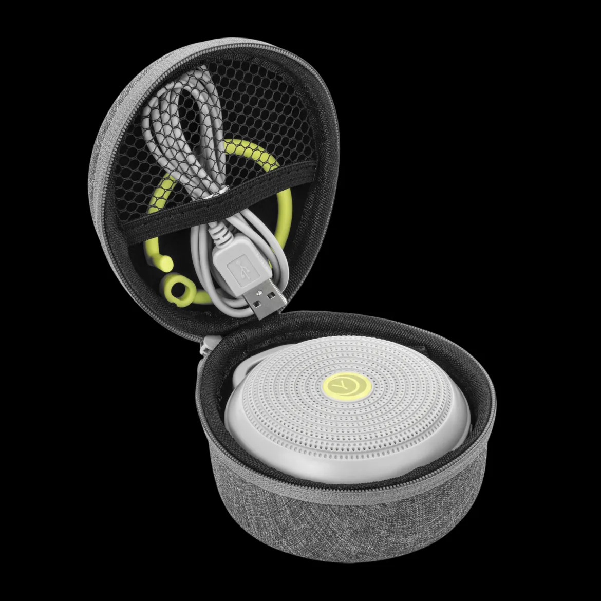 Hushh White Noise Machine + Travel Case Bundle