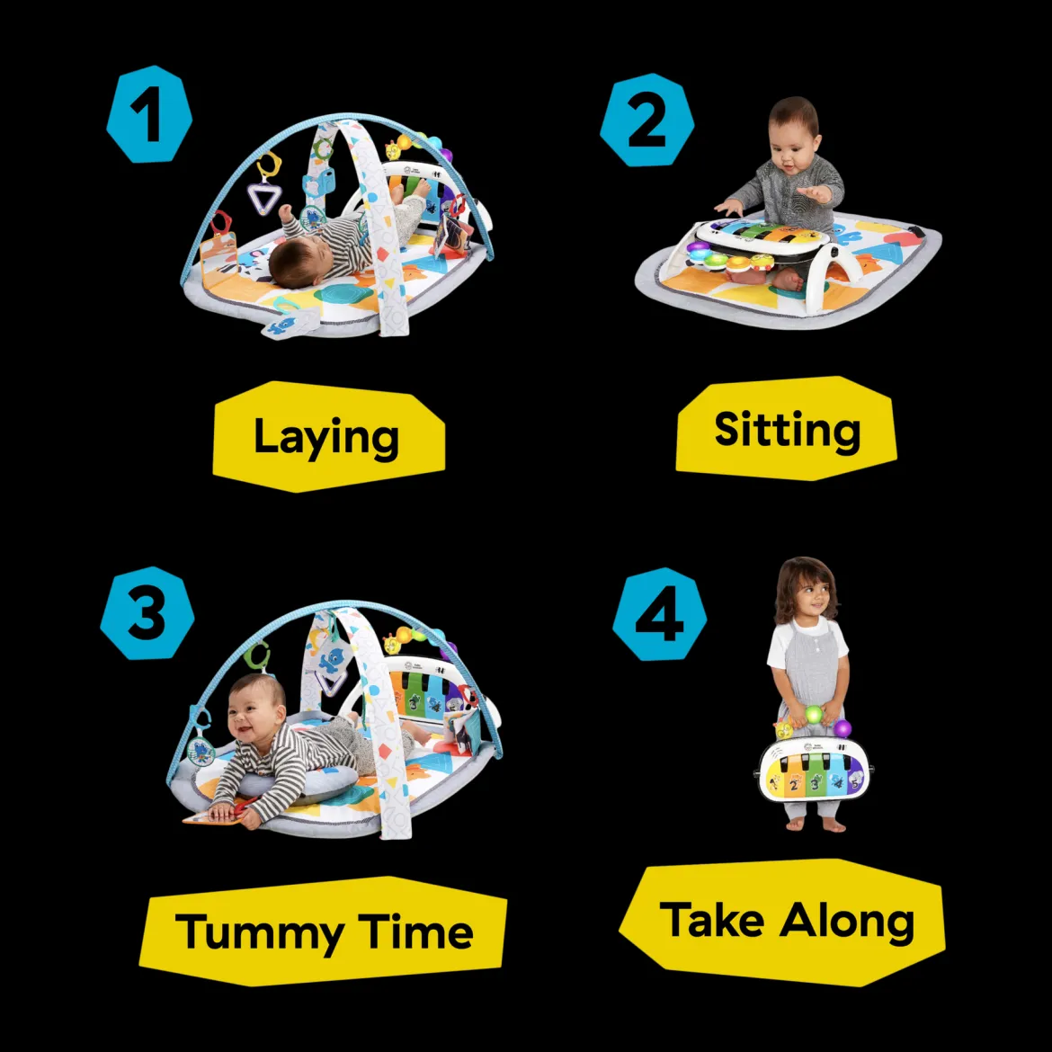 4-in-1 Kickin Tunes Music and Learning Play Gym