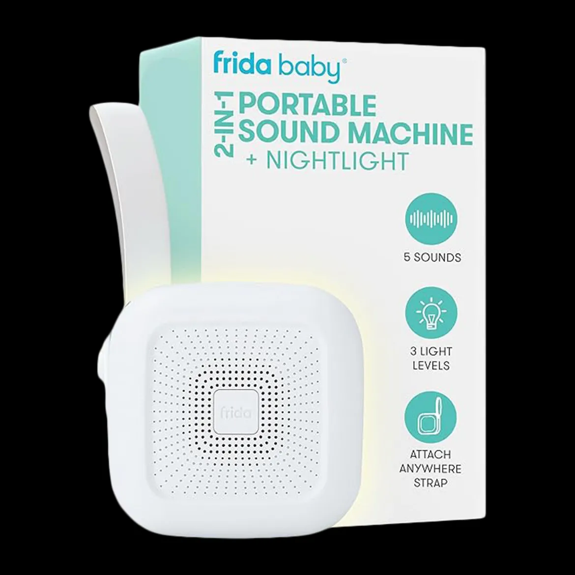 2-in-1 Portable Sound Machine + Nightlight