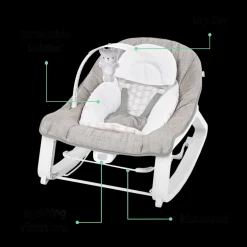 Ingenuity Keep Cozy 3-in-1 Grow with Me Baby Bouncer, Rocker & Toddler Seat