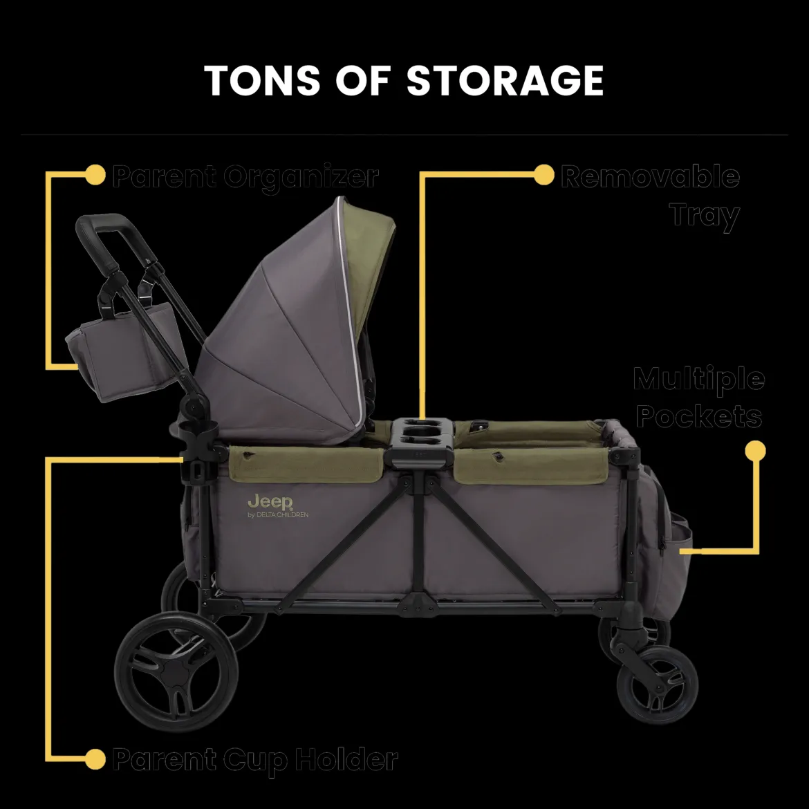 Jeep Sport All-Terrain Stroller Wagon