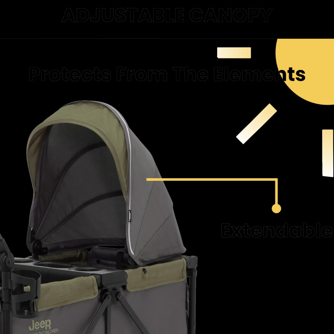 Jeep Sport All-Terrain Stroller Wagon