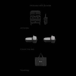 Jet Double Stroller and Accessory Bundle