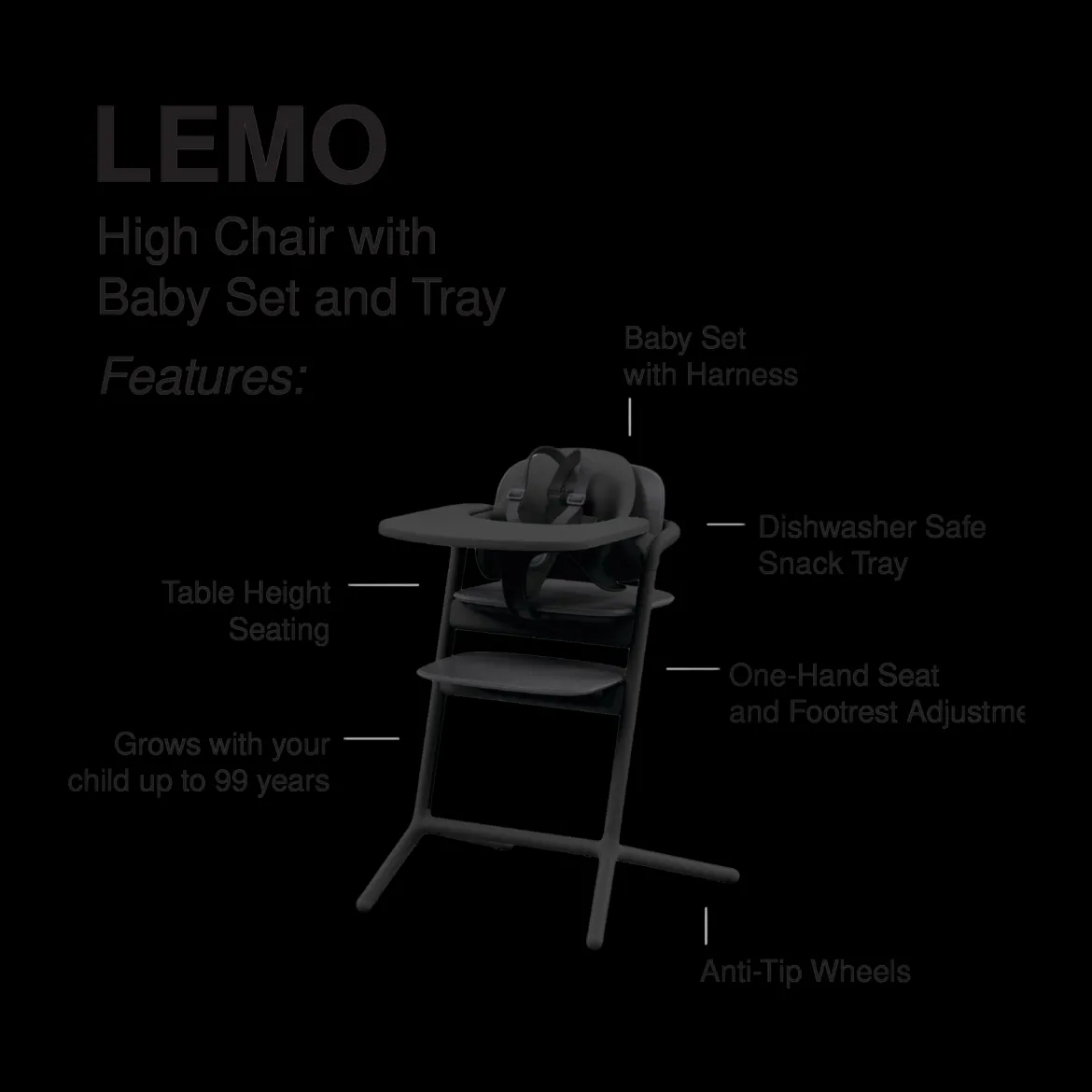 LEMO 2 High Chair 4-in-1 Set