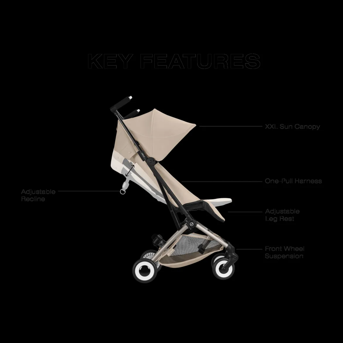 LIBELLE Ultra Lightweight Travel Stroller