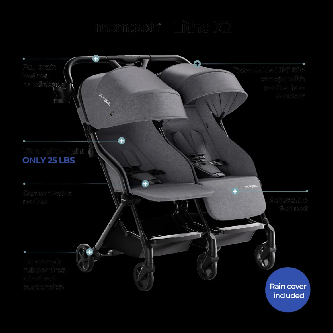 Lithe Double Stroller