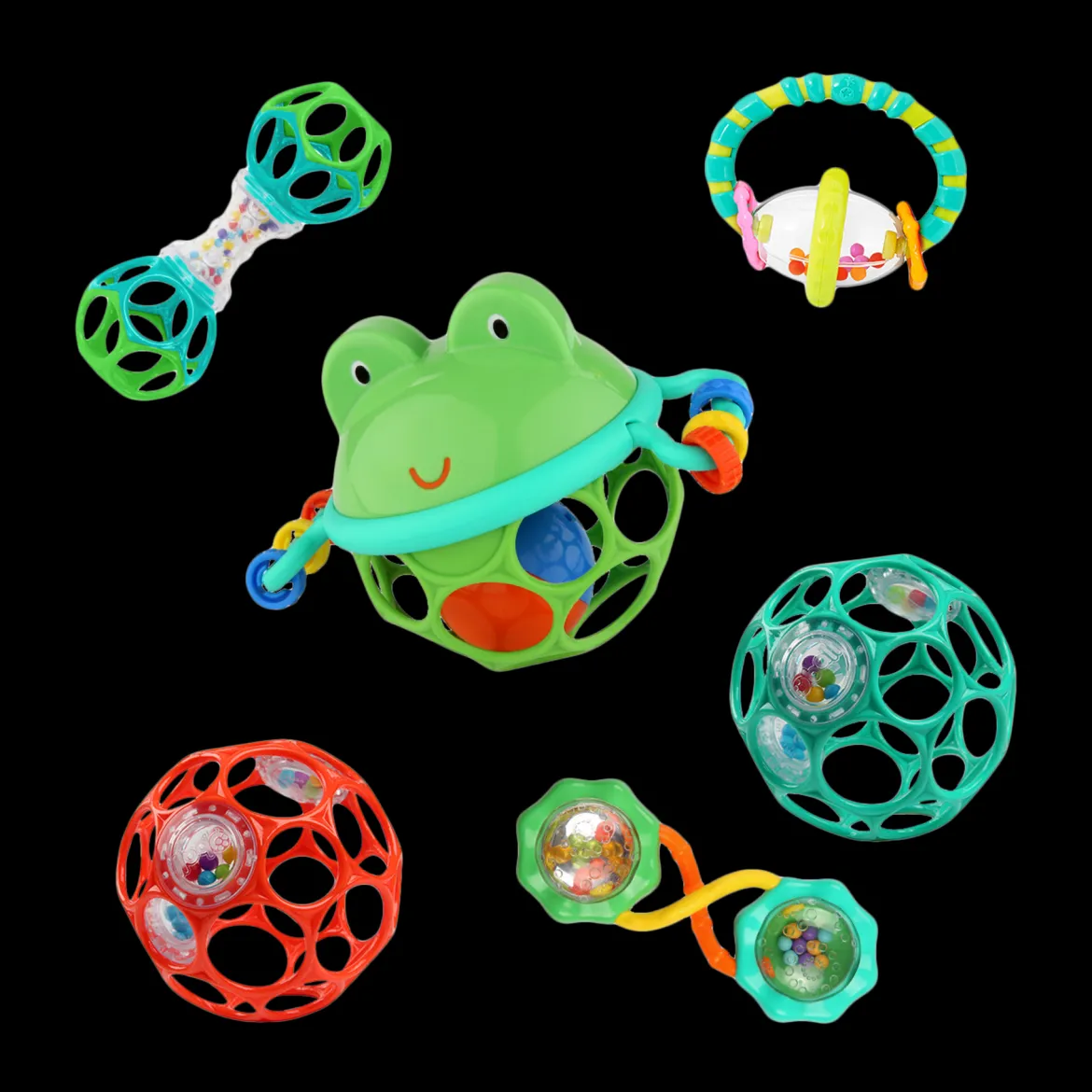 Little Shakers 6pc Rattle and Teether Baby Toy Gift Set