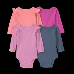 Long-Sleeve Bodysuits (4 Pack)
