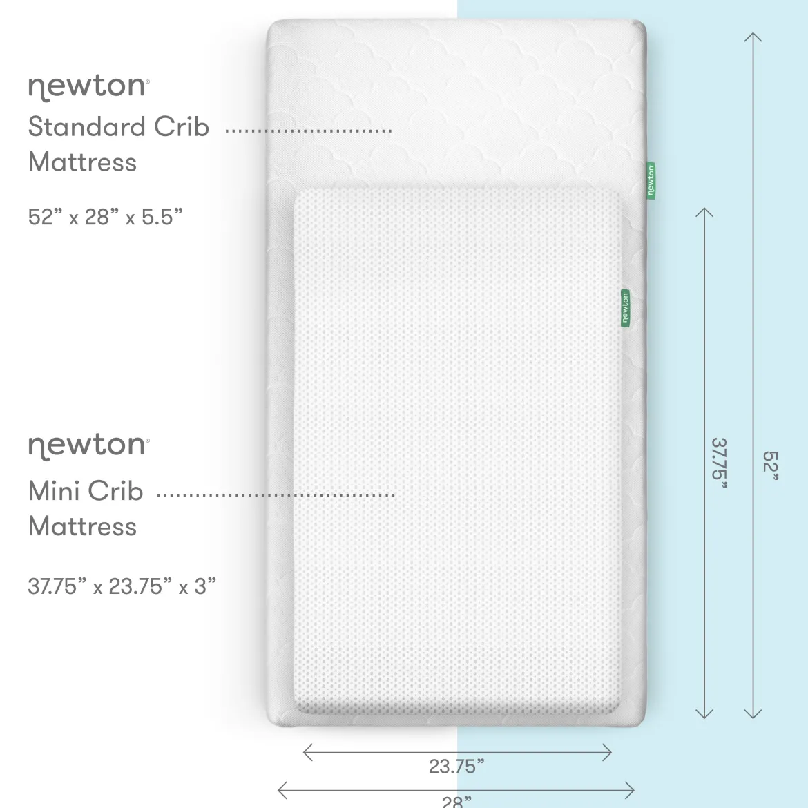 Mini Crib Size Breathable Mattress