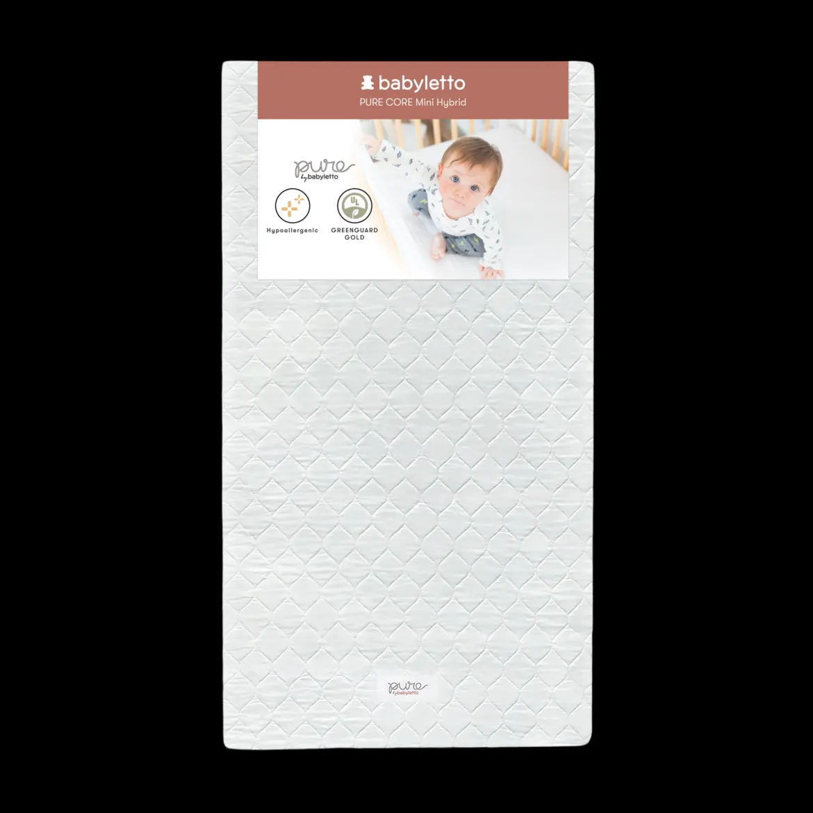 Mini Crib Size Pure Core Mattress with Hybrid Waterproof Cover