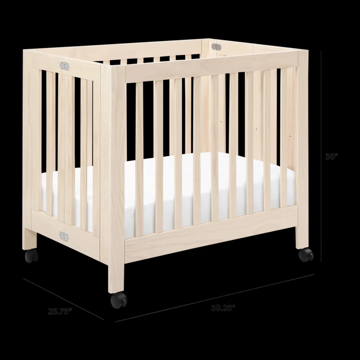 Mini Origami Crib & Mini Organic Mattress Bundle