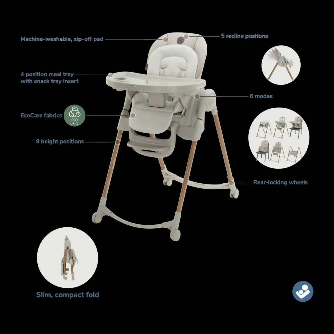 Minla 6-in-1 High Chair