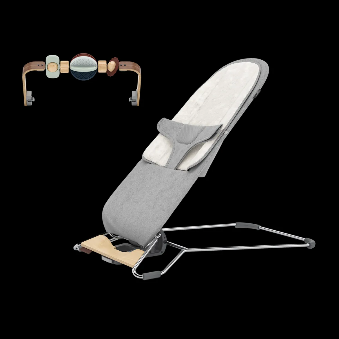Mira 2-in-1 Bouncer and Seat & Toy Bar Bundle