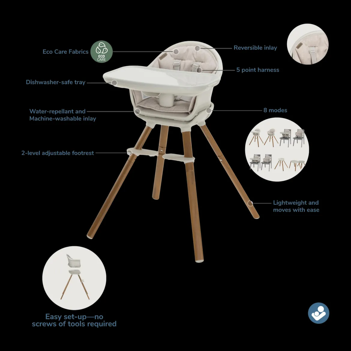 Moa 8-in-1 High Chair