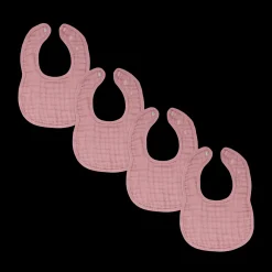Muslin Bibs with Adjustable Snaps (4 Pack)