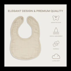 Muslin Bibs with Adjustable Snaps (8 Pack)