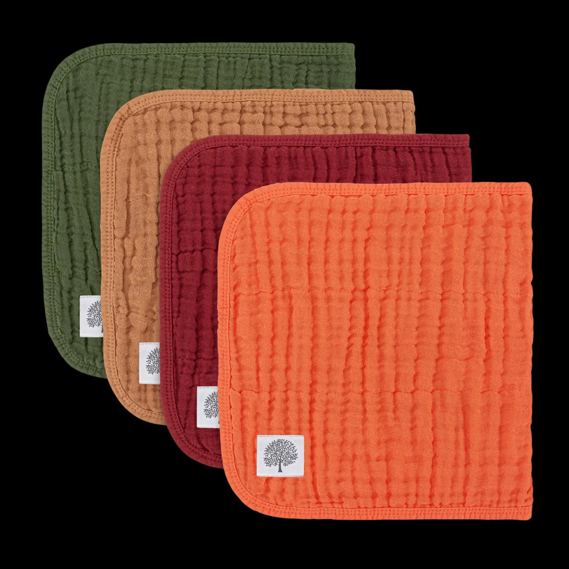 Muslin Cotton Burp Cloths (4-Pack)