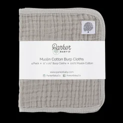 Muslin Cotton Burp Cloths (4-Pack)