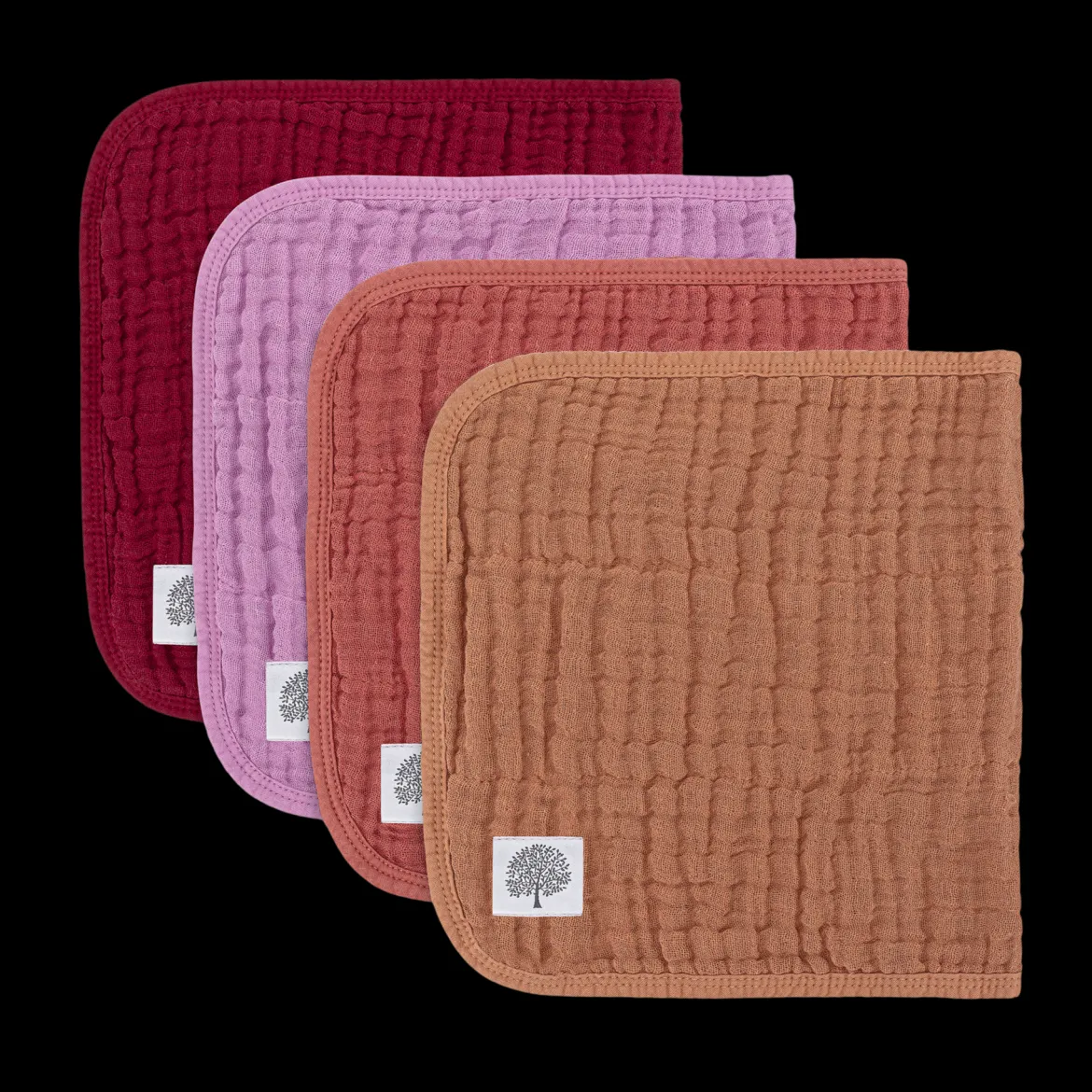 Muslin Cotton Burp Cloths (4-Pack)