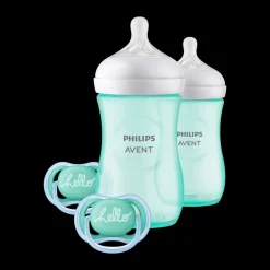 Natural Baby Bottle with Natural Response Nipple Teal Baby Gift Set
