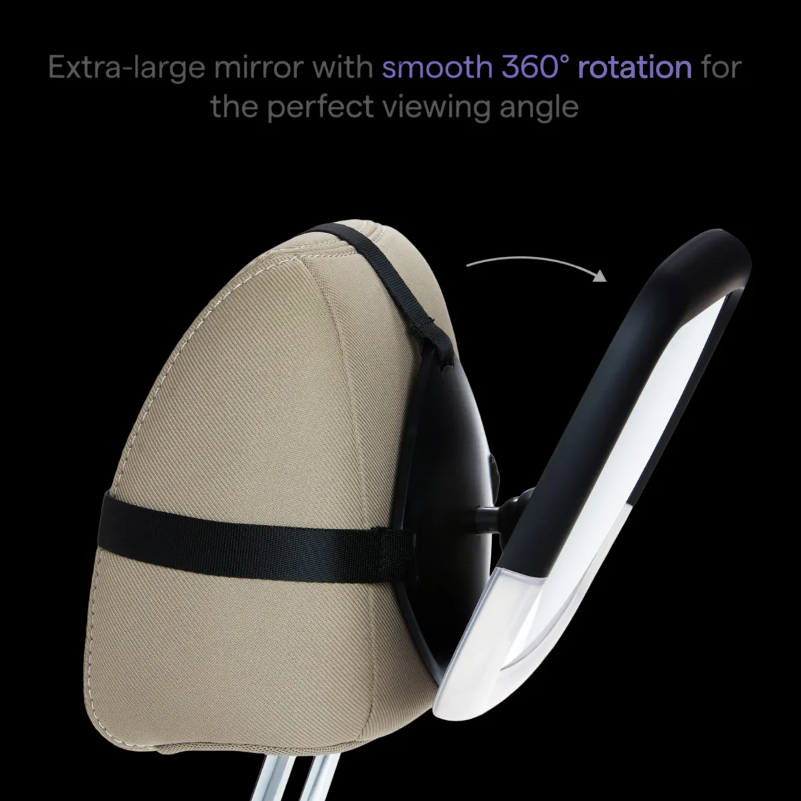 Night Light In-Sight Pivot Car Back Seat Mirror