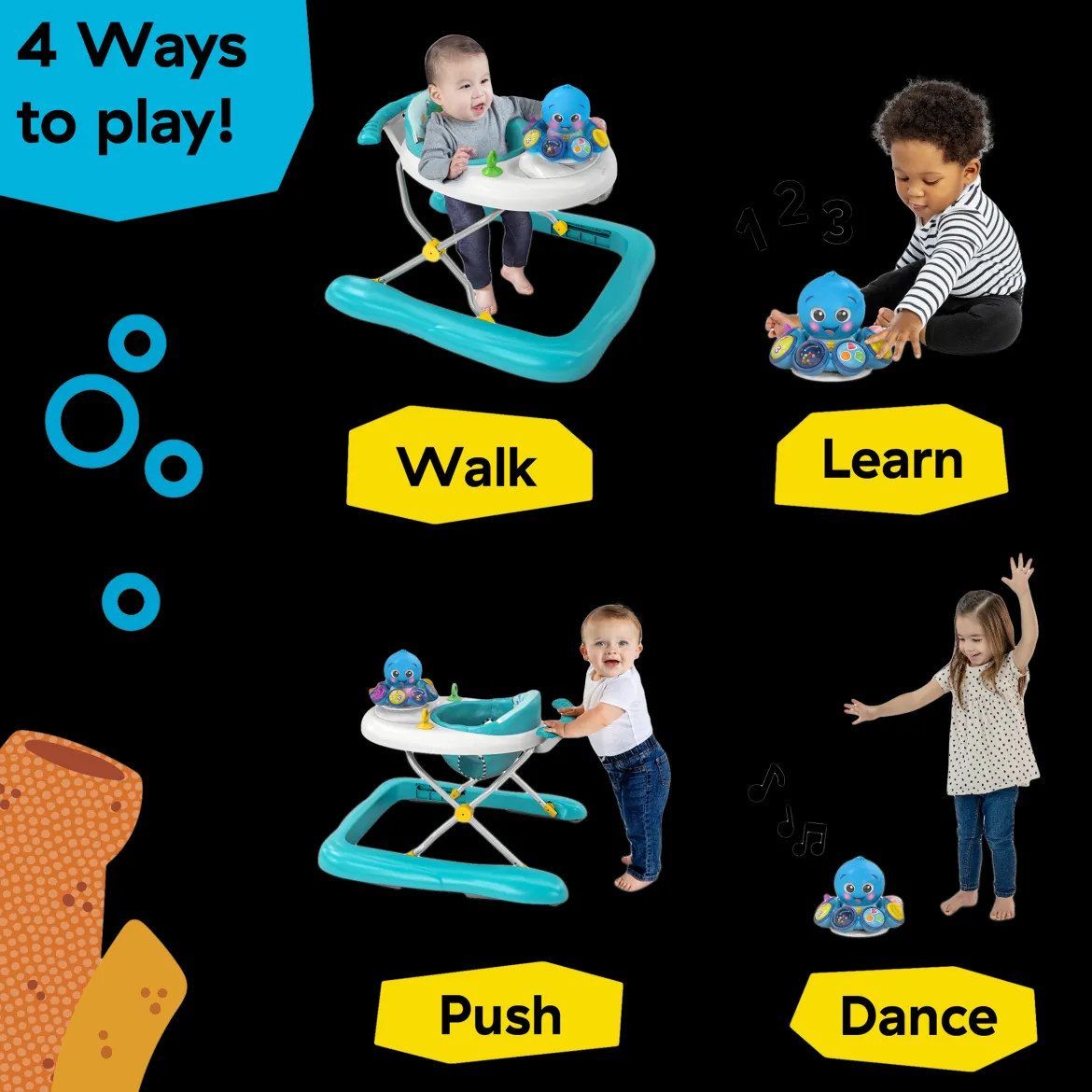 Ocean Explorers Step & Twirl Opus 4-in-1 Activity Walker