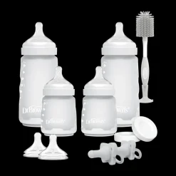 Options+ Wide-Neck Silicone Baby Bottle Set