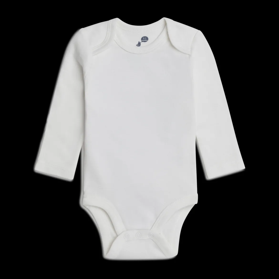 Organic Cotton Long-Sleeve Solid Bodysuits (5 Pack)