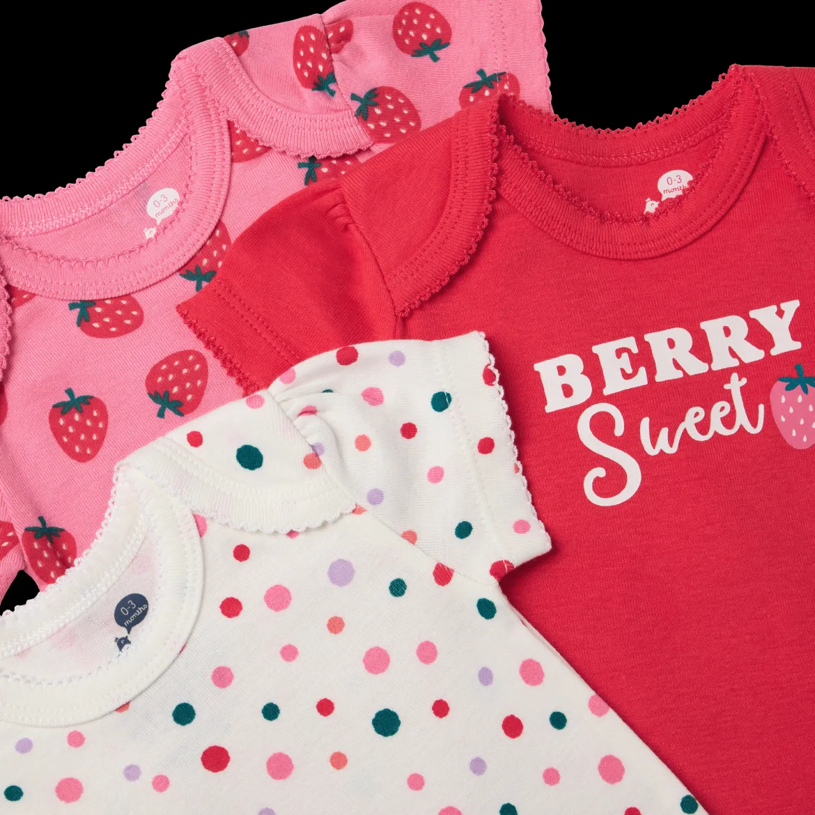 Organic Cotton Short-Sleeve Printed Bodysuit (5 Pack)