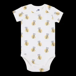 Organic Cotton Short-Sleeve Printed Bodysuit (5 Pack)