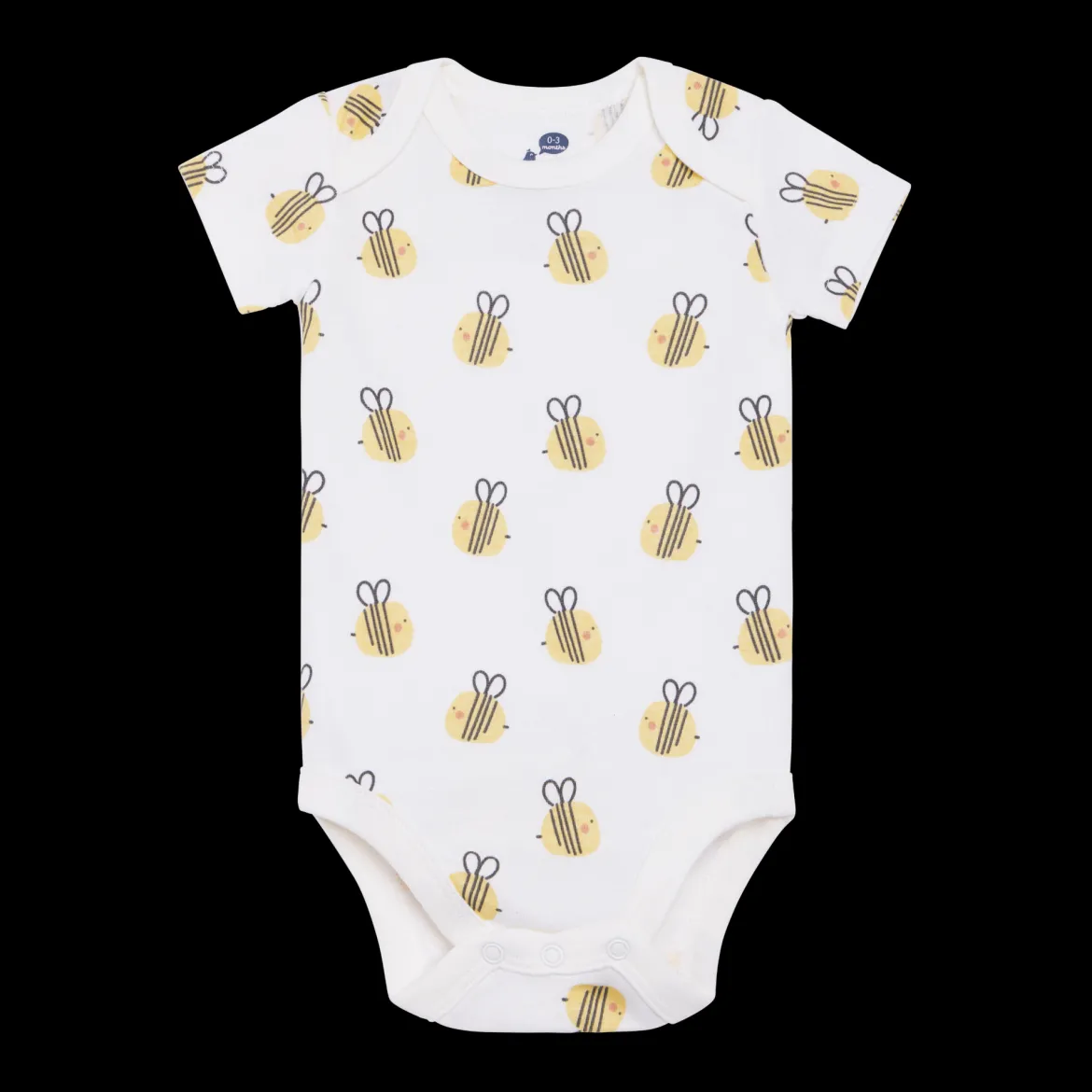 Organic Cotton Short-Sleeve Printed Bodysuit (5 Pack)