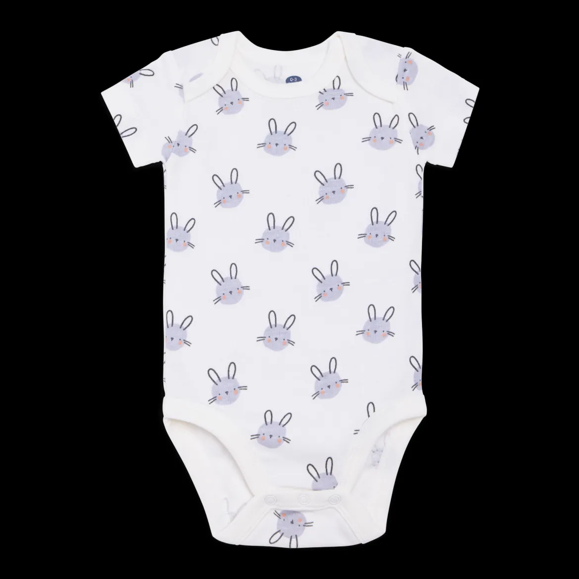 Organic Cotton Short-Sleeve Printed Bodysuit (5 Pack)