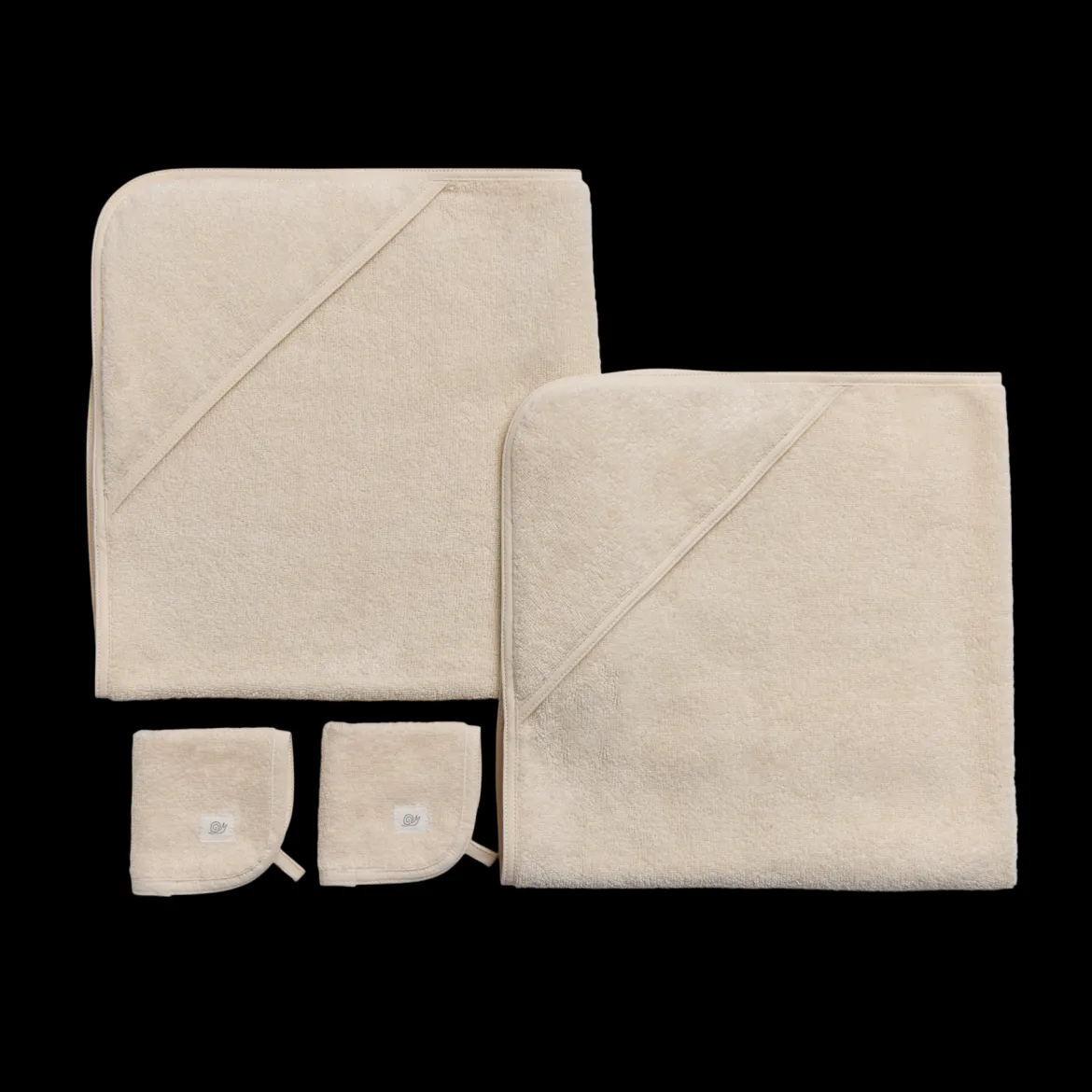 Organic Cotton Towel and Washcloth 4-Piece Set