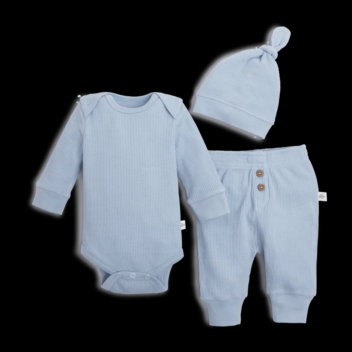 Organic Cotton Waffle 3-Piece Gift Set