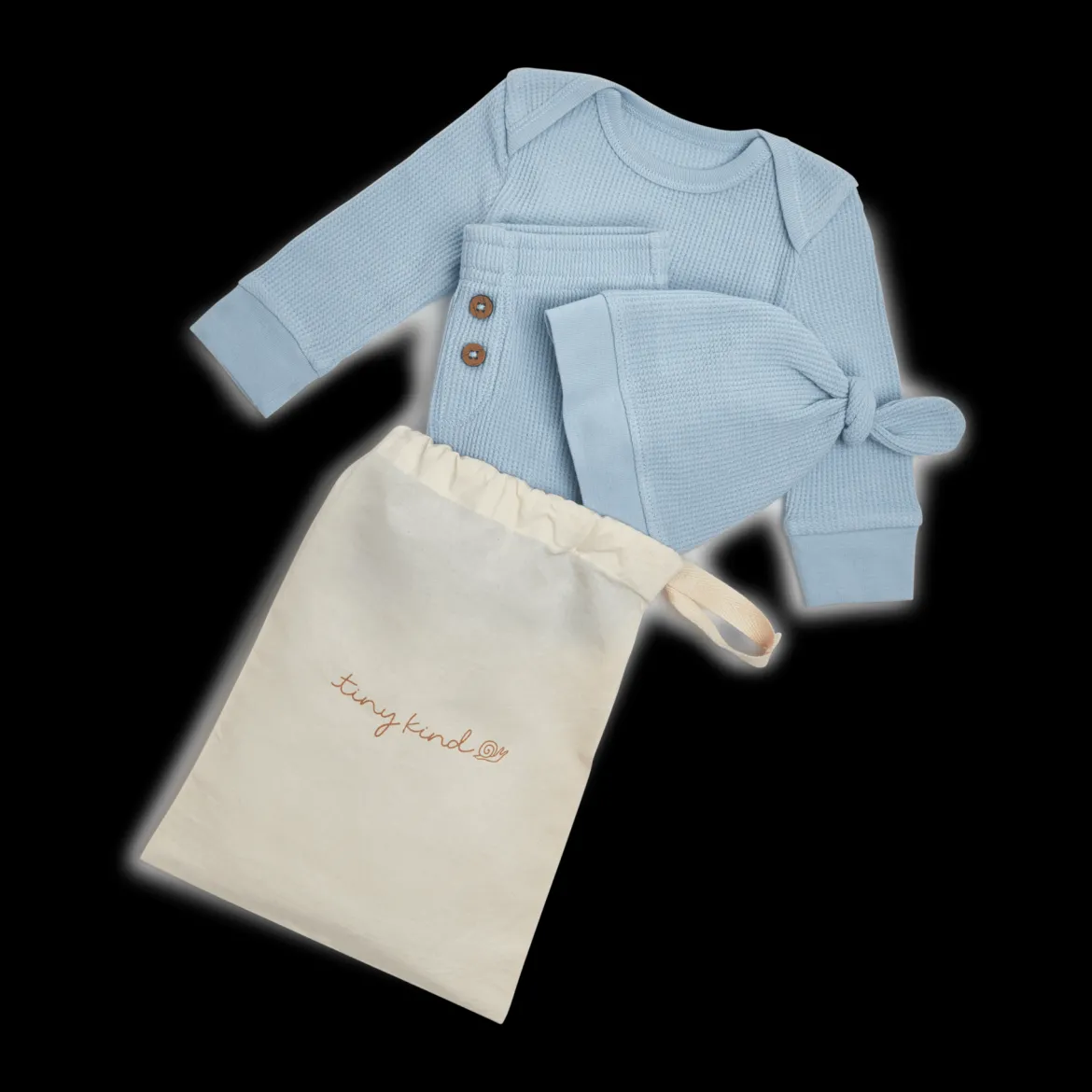 Organic Cotton Waffle 3-Piece Gift Set