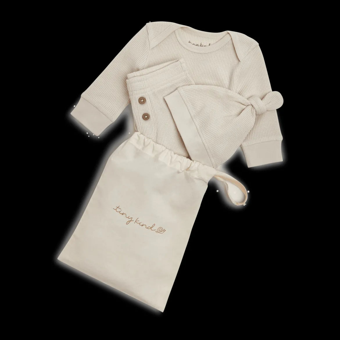 Organic Cotton Waffle 3-Piece Gift Set