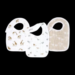 Organic Muslin Snap Bibs (3 Pack)