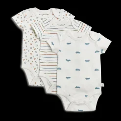 Organic Printed Short Sleeve Bodysuit (3 Pack)