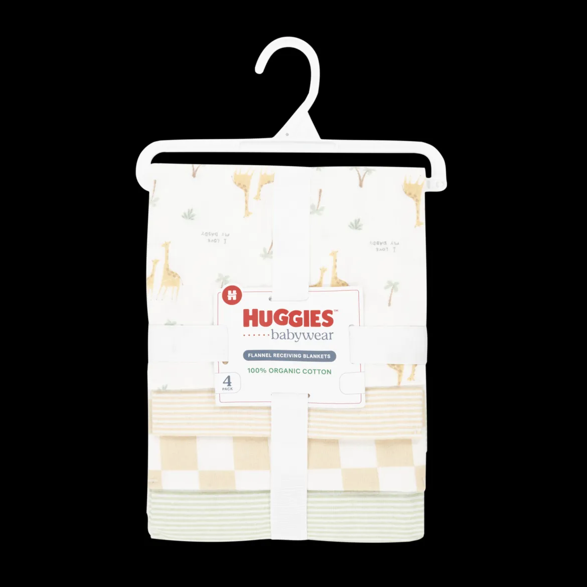 4-Piece Flannel Receiving Blanket