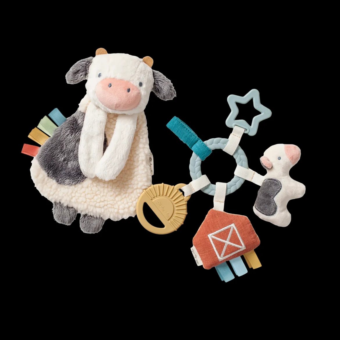 Plush Lovey & Teething Activity Toy Gift Set