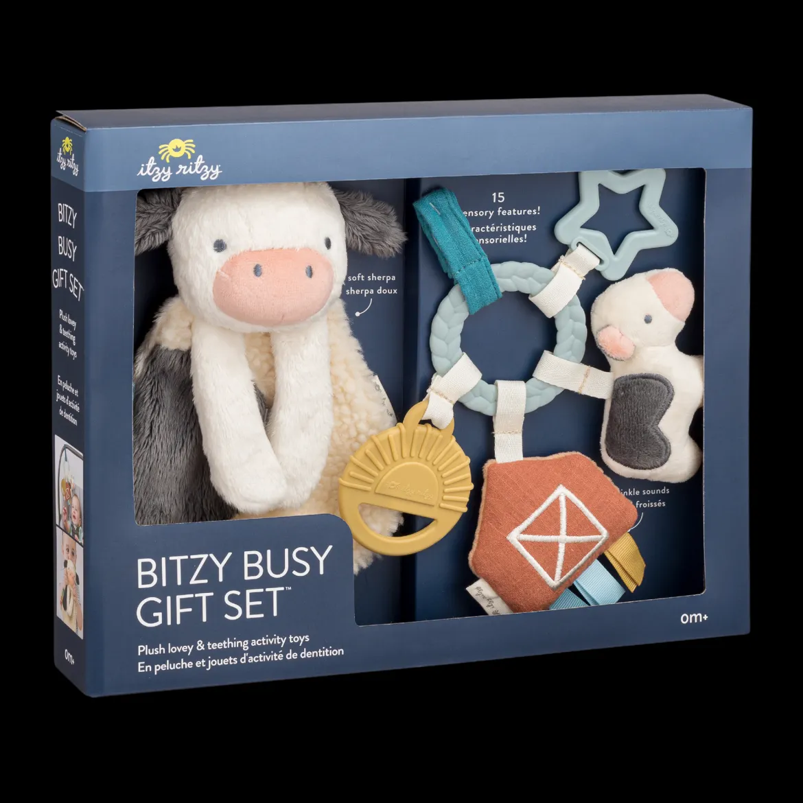 Plush Lovey & Teething Activity Toy Gift Set