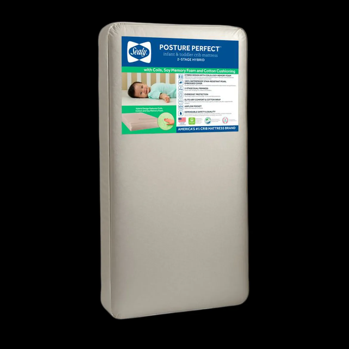 Posture Perfect 2- Stage Crib And Toddler Mattress