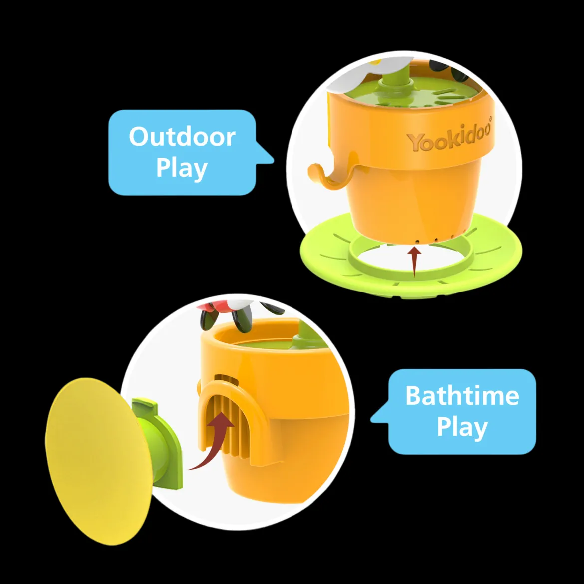 Pour 'N' Spin Tipping Bird Bath Toy