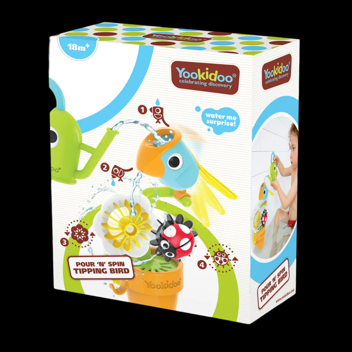 Pour 'N' Spin Tipping Bird Bath Toy