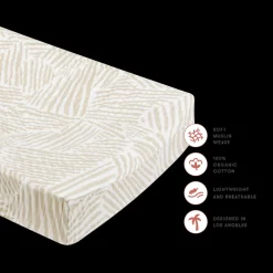 Quilted Changing Pad Cover in GOTS Certified Organic Muslin Cotton