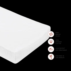 Quilted Changing Pad Cover in GOTS Certified Organic Muslin Cotton