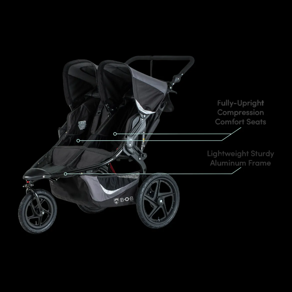 Revolution Flex 3.0 Duallie Double Jogging Stroller